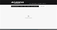 Desktop Screenshot of lazarusproperties.co.uk
